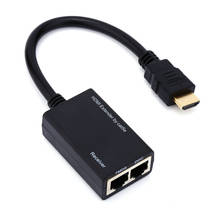HDMI Extender by Cat5e / Cat 6 for HDMI Over RJ45 Cat5e Cat6 UTP Lan Cable 2024 - buy cheap