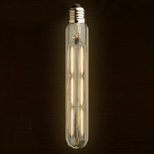 Светодиодный тажная Светодиодная лампа накаливания, 6 Вт 185 мм, трубчатый стиль T30, теплый белый свет, эквивалент 60 Вт накаливания, средняя цоколь E26(E27) 2024 - купить недорого