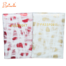 Yellow Color printing PU Leather Travel Passport Holder fashion Passport Cover Credit Card ID Bag with traveling 2024 - buy cheap