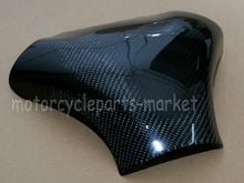 Black Motorcycle Real Carbon Fibre Fuel Gas Tank Cover Protector For Kawasaki ZX6R 2007-2008 ZX 6R 07 08 2024 - buy cheap