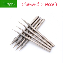 Hot 10/20pcs Grit 1200 Diamond Grinding Head Bits Burrs Sharp Metal Stone Jade Engraving Polishing Tools 2.35mm Shank D Needle 2024 - buy cheap