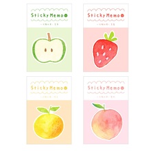 36 pcs/Lot Fruit sticky memo pads Big Apple Strawberry color post notes stickers marker it tag Stationery Office School F636 2024 - buy cheap