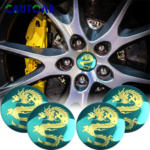 4pcs/Pack 3D Car Steering tire Wheel Center sticker Hub Cap Emblem Chinese Mythical Dragon Sticker Accessories Car Styling 2024 - buy cheap