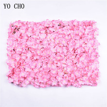 YO CHO Road Cited Flowers Wedding Wall Arrangement Supplies Artificial Silk Hydrangea Flower Row Decor Romantic DIY Backdrop 2024 - buy cheap