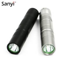 Sanyi Mini LED Flashlight Q5 5-Mode Waterproof Lanterna Powerful LED Torch 18650 Battery For Hunting With Hand Rope Black/Silver 2024 - buy cheap