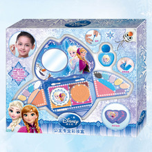 Conjunto de maquillaje profesional lavable para niñas, espejo de Disney, juego de simulación, juguetes de moda, regalo de fiesta de cumpleaños 2024 - compra barato