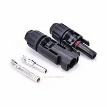 1 pair solar connector Male + Female M/F Connectors Set for PV Solar Panel Cable Accessories 2024 - buy cheap