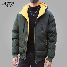 New Winter Jacket Men Fashion Warm Coat Cotton-Padded Outwear Mens Coats Jackets Brand Hooded Collar Slim Clothes Thick Parkas 2024 - buy cheap