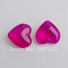 Free Shipping! Wholesale AAA Top Quality 25mm crystal heart pendant mill finish fushia 20pcs/lot 2022 - buy cheap