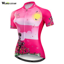 Weimostar Summer mtb Bike Jersey Short Sleeve Team Womens Cycling Jersey Shirt Maillot Ciclismo Quick Dry Bicycle Wear Clothes 2024 - buy cheap