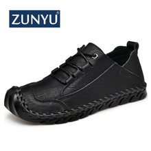 ZUNYU Men's Leather Casual Shoes Moccasins Men Loafers Spring New Fashion Sneakers Male Boat Shoes Suede Krasovki Size 38-45 2024 - buy cheap