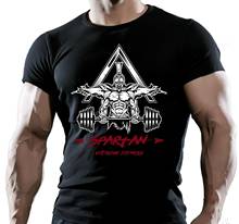 2019 New Arrival Men'S Fashion SPARTAN TRAINER BODYBUILDING MOTIVATION T-Shirt WORKOUT CLOTHING TOP Tee Shirt 2024 - buy cheap