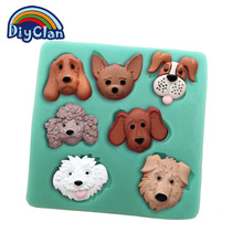 DIY silicone dogs polymer clay mold cake decorating tools animal shape fondant chocolate resin mould kitchen bakeware F0154XG35 2024 - buy cheap