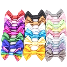 10pcs/lot New Arrival 4'' Big Messy Metallic Bow With/Without Clip For Pretty Girl Headwear Hair Accessories, Hair Clips 2024 - buy cheap