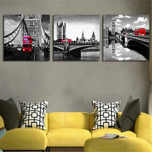 New 5d diy diamond painting London night decoration 3D diamond embroidery full square / round mosaic embroidery art 3 pieces 2024 - buy cheap