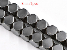 FLTMRH  Natural Stone Hematite Cube Square Loose Spacer Beads For Jewelry Making DIY Necklace Bracelet 2024 - buy cheap