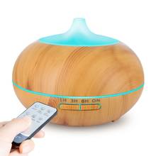 500ml Aroma Essential Oil Diffuser Ultrasonic Air Humidifier with Wood Grain Electric LED Lights Aroma Diffuser for Home Spa 2024 - buy cheap