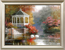 New Needlework Crafts 14CT Counted Unprinted Park Hurst Scenery Lake Swan For Embroidery DIY Quality Cross Stitch Kits Arts 2024 - buy cheap