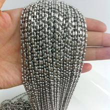 Wholesale 100meters 2.0mm Width DIY Jewelry Finding/Makings Stainless Steel Ball  Link Chain 2024 - buy cheap