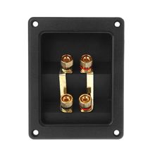 1 Pc Terminal Cup Connector 266 Parts Express Binding Posts Gold Banana Jacks Recessed Bi-Amp Speaker Box Black 2024 - buy cheap