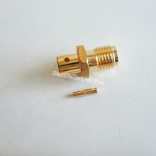 10x SMA female jack solder For RG402 0.141" Semi-rigid cable RF Coax Connector Golden New Brass 2024 - buy cheap