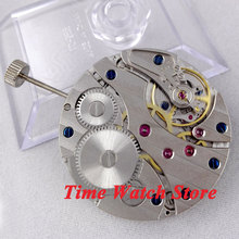 Parnis 17 Jewels-reloj mecánico con cuello de cisne para hombre, pulsera con movimiento bobinado a mano, M1, 6497 2024 - compra barato