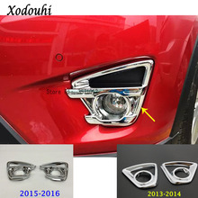 Marco de foco delantero de luz antiniebla para Mazda CX-5, cubierta de ABS cromado, cubierta embellecedora, 2 uds., CX5, 2013, 2014, 2015, 2016 2024 - compra barato