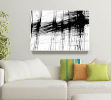 Top Artist Hand-painted High Quality Abstract White and Black Art Picture for Wall Decoration Abstract Canvas Oil Painting 2024 - buy cheap