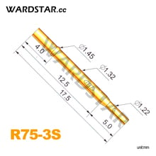 100 Uds R75-3S sondas de medición de resorte macho longitud 26,5mm venta al por mayor 2024 - compra barato