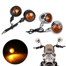4Pcs Motorcycle Turn Signals Indicators Amber Black Bullet Turn Signal Light Lamp Blinkers For Scooter Motor For Harley 2024 - buy cheap
