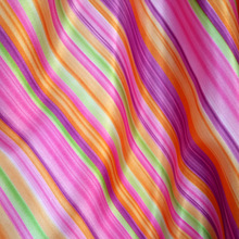 Decoration fabric Soft Satin rainbow stripe Glossy Satin Fabric silky printed Satin Charmeuse Fabrics 1 yard 2024 - buy cheap