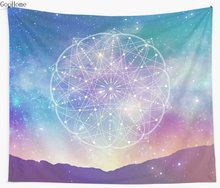 Sacred Geometry Wall Tapestry Cover Beach Towel Throw Blanket Picnic Yoga Mat Home Decoration 2024 - buy cheap
