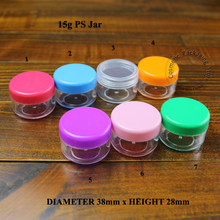 50pcs/lot Plastic15g Facial Cream Jar Refillable Empty Eyeshadow Bottle 15ml Cosmetic Container Small Women Cosmetic Pot 2024 - buy cheap