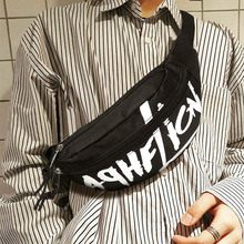 Waist Bag Men Women Letter Casual Chest Bag Nylon Travel Shoulder BagS Street Rock Cool Fashion Fanny Packs Incline Backpack 98 2024 - buy cheap