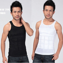2021 New Men Strong Chest Muscle Tank Tops Corsets Vest Tummy Burn Fat Waist Belly Fitness Undershirt Bodybuilding Singlet 2024 - buy cheap