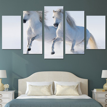 HD Printed White horses Group Painting on canvas room decoration print poster picture canvas framed Free shipping/ny-929 2024 - buy cheap