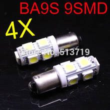 4X Car Auto led light BA9S t11 9SMD W6W T4W xenon white steering turn clearance reading Panel interior Dome light paking 2024 - buy cheap