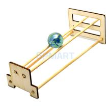 Exploring Physics Barycenter Center of Gravity Puzzle Experiment Toy DIY Dual-track Slope Roll Up Ball Science Toy Building Kits 2024 - buy cheap