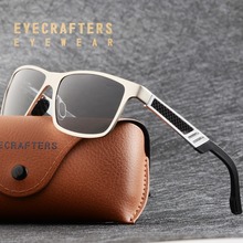 Mens Polarized Sunglasses Aluminum Magnesium Driving Sun Glasses Rectangle Black Mirrored Shades For Men Oculos masculino Male 2024 - buy cheap