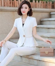 Formal Professional Business Suits With Jackets And Pants For Ladies Office Work Wear Female Trousers Sets Summer Women Blazers 2024 - buy cheap