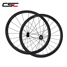 Só rodas de bicicleta revendedor 1420g, carbono de 38mm com largura de 23mm e cubo powerway r13 2024 - compre barato