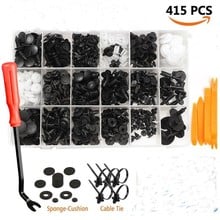 415Pcs body plastic push pin rivet fastener trimming mold clamp screwdriver 2024 - buy cheap