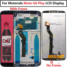 ЖК-дисплей с рамкой и дигитайзером сенсорного экрана в сборе для Motorola Moto G6 Play xt3528, замена экрана для Moto G6Play 2024 - купить недорого