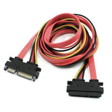Cable de transferencia de datos SATA 7 + 15 22 Pin macho a hembra M/F, 0,5-1 metro 2024 - compra barato