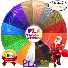 Dikale 24 Color 3D Printing Material 240m 3D Pen PLA Refills Modeling Stereoscopic No Poison Impresora 3D Imprimant PLA Filament 2024 - buy cheap