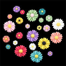 GraceAngie 20pcs Cute Daisy Flower Flatback Cabochons Mixed Stationery Box Phone Decor Slime DIY Scrapbook Making Accessory 2024 - buy cheap