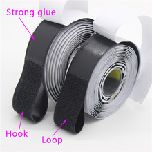 High Bonding Width 2cm*10m/Pairs Black White Nylon Hook & Loop Self Adhesive Fastener Magic Tape Diy Craft Handmade Accessories 2024 - buy cheap