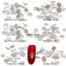 50 piezas de diamantes de imitación de cristal Strass de brillo de respaldo dorado muchos estilos para uñas 3D arte mochila DIY decoraciones de diseño 2024 - compra barato