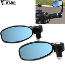 7/8"22mm Motorcycle Aluminum Moto Rearview Mirror Rear View Handle bar End Black Side Mirrors VERSYS 1000 Z1000 ZX10R ZX12R Z800 2024 - buy cheap