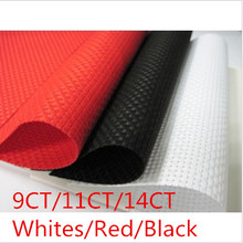 9CT OR 11CT OR 14CT  Aida Cloth  200X150cm Cross Stitch Canvas Wholesale Price First Classical Fabric Whites or Red or Black 2024 - buy cheap